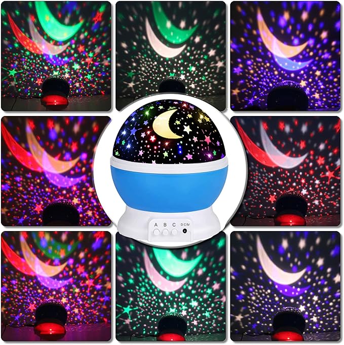 Night Light for Kids Night Light Projector,Baby Night Lights for Bedroom,Star Projector Galaxy Light Star Lights for Bedroom, Glow in The Dark Stars for Ceiling, Baby Sensory Toys, Kids Room Decor