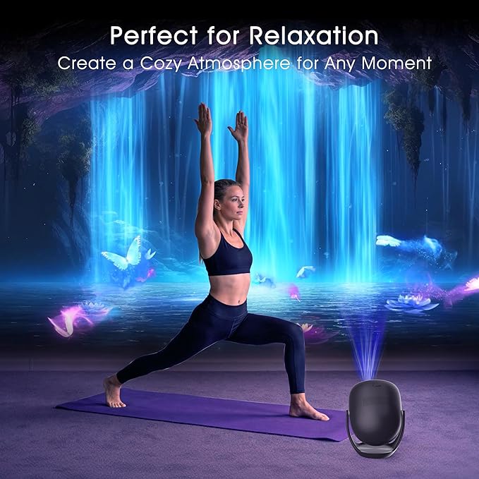 3D Galaxy Projector for Bedroom, 90 Dynamic Scenes Star Projector, HD Planetarium Projector Night Light with Bluetooth Speaker for Decor, Christmas Gift for Kids Adults, Relaxing Ambiance