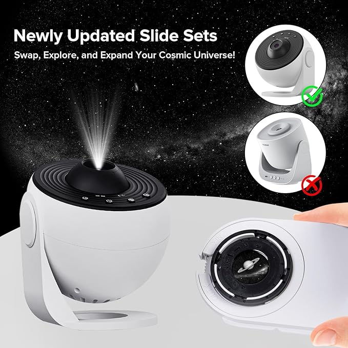 YUNRAY Galaxy Projector Disc – Ultra HD Projector Slide, Compatible with YUNRAY Galaxy Projector Pro and Model SKE-TKQ01 & BL-DQY02 (Pro Version) Projectors – 6 Disc Set