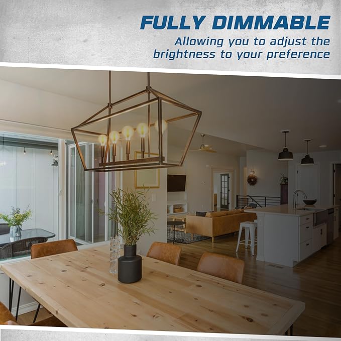 Decorative Light Bulb (6-Pack) 5.5 Watt G25 LED Filament Bulb E26 Medium Base (40W Equivalent) 3000K Warm White, 500 Lumens, Dimmable, Cut Glass Clear Decorative Light Bulbs