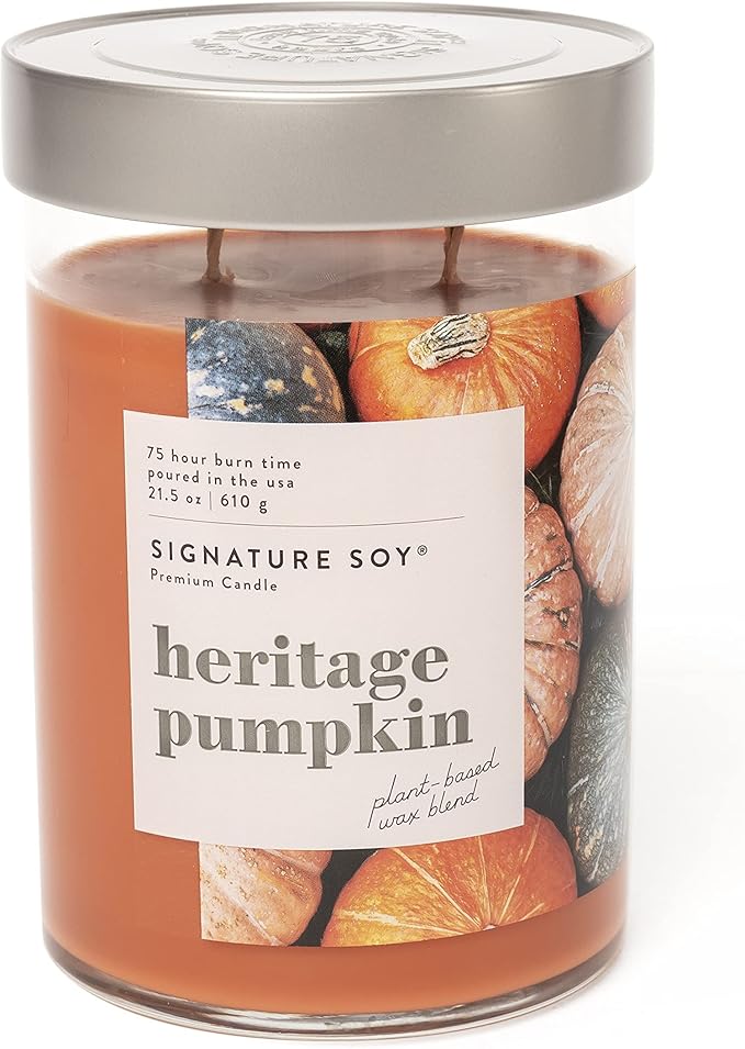Signature Soy Lidded Heritage Pumpkin Scented Candle Extra Large Jar
