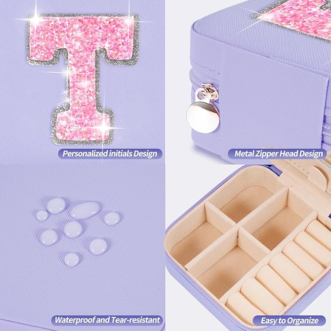 Uygafly Teacher Appreciation Gifts for Women - Lavender Jewelry Case | Perfect for Teacher's Day, Retirement, or Birthday