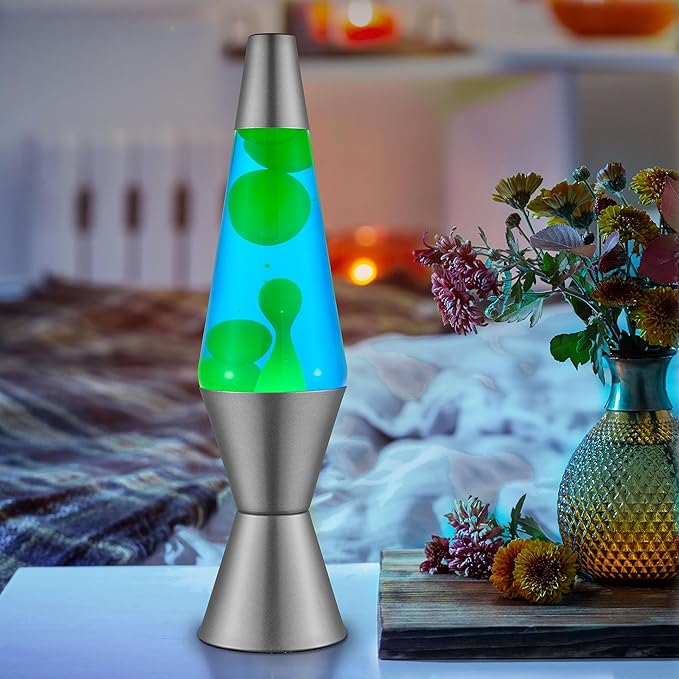 Lava® Lamp - 14.5" Deep Ocean - The Original Motion Light - Yellow/Green Wax and Blue Liquid - Item #2634 (Amazon Exclusive)