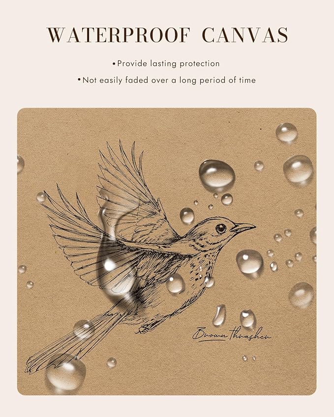 Bzstyleart Vintage Wall Art Decor, Vintage Gold Framed Wall Art, Sketch Painting Picture, Room Decor Aesthetic, Canvas Travel Prints for Apartment Decor Kitchen Office, Georgia Bird 12L x 16W