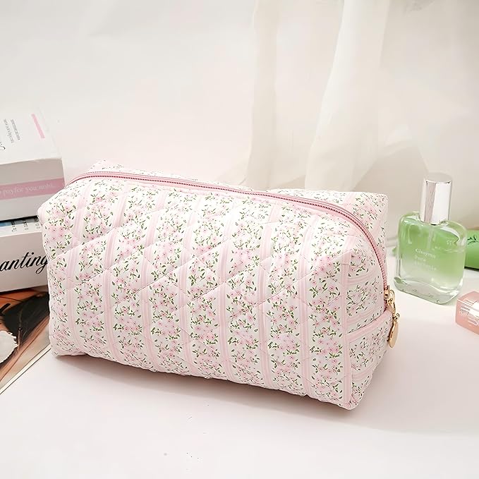 Pencil Case Office College School Storage Bag Pouch Holder Box Organizer Makeup Pouch Cosmetic Bag Aesthetic Cute Pen Case for Girls Boys Kids (I)