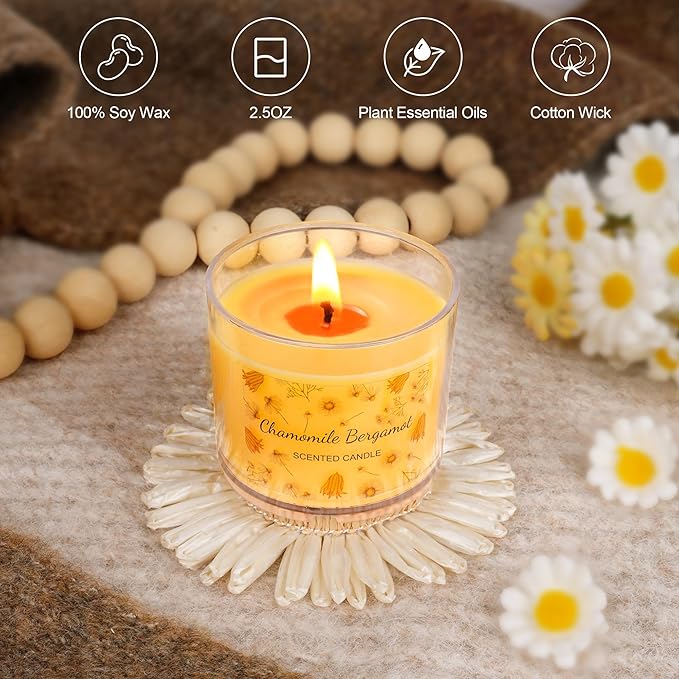 Fall Candles Bulk, 12 Pack Scented Candles for Home, Candle Set for Women, Small Soy Candles Scent of Pumpkin Vanilla Caramel Lavender, Mini Candle Gift Set for Birthday Halloween Christmas Birthday