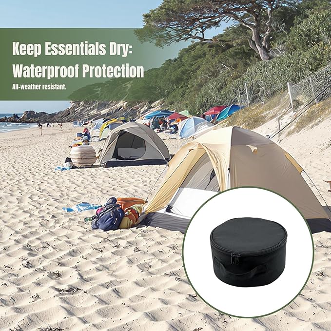 Folding Fan Storage Bag Makeup Bag Multipurpose Dustproof with Zipper Portable Fan Handbag for Camping Travel Outside Picnic, 12inch