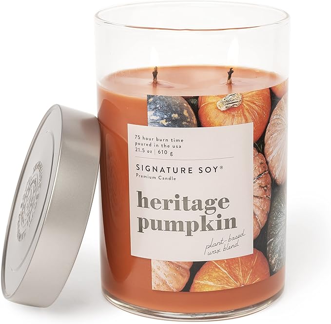 Signature Soy Lidded Heritage Pumpkin Scented Candle Extra Large Jar