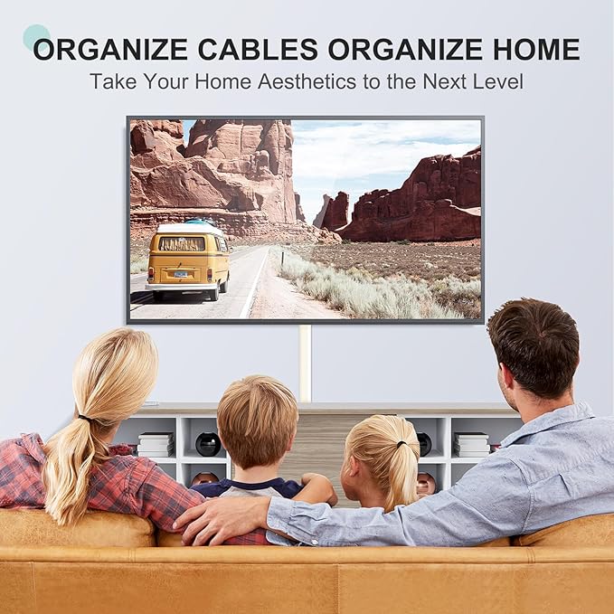 Delamu Beige Cord Hider, 236in Cord Covers for 3-4 Wires on Wall, Beige Cable Hider Wire Covers for Cords, Wire Hiders for TV on Wall, TV Cord Hider Wall to Hide Wires, 15x L15.7 W1.18 H0.6in