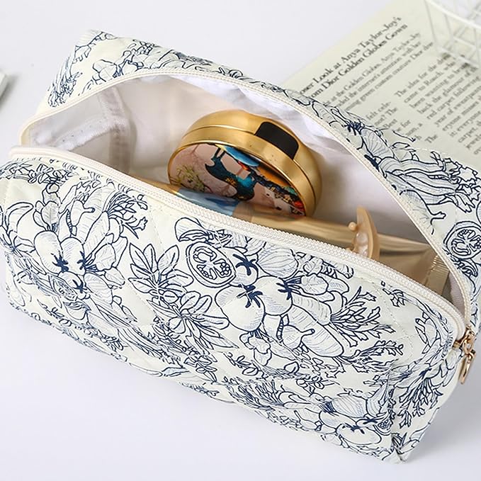 Pencil Case Office College School Storage Bag Pouch Holder Box Organizer Makeup Pouch Cosmetic Bag Aesthetic Cute Pen Case for Girls Boys Kids (B)