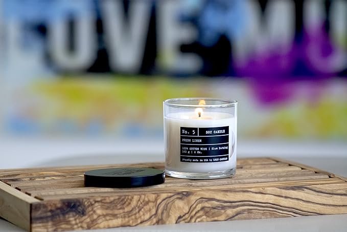 Lulu Candles | Paris at Midnight | Luxury Scented Soy Jar Candle | Hand Poured in The USA | Highly Scented & Long Lasting- 6 Oz.