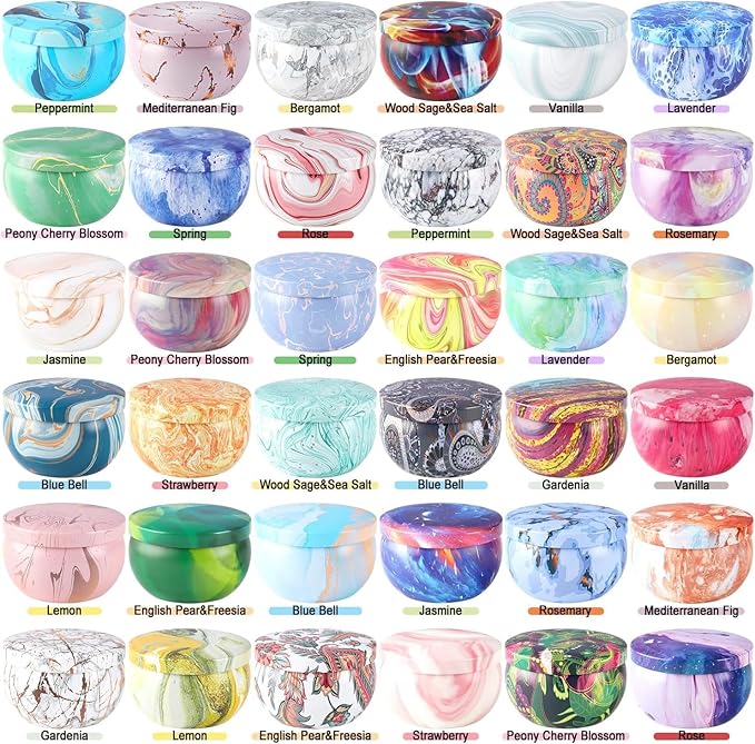 Howemon 36 Pack Scented Candles Set for Home, Relaxing Stress Relief, Aromatherapy - Natural Soy Wax and Fragrance - Gifts for Women, Mom, Best Friend, Wife, Birthday