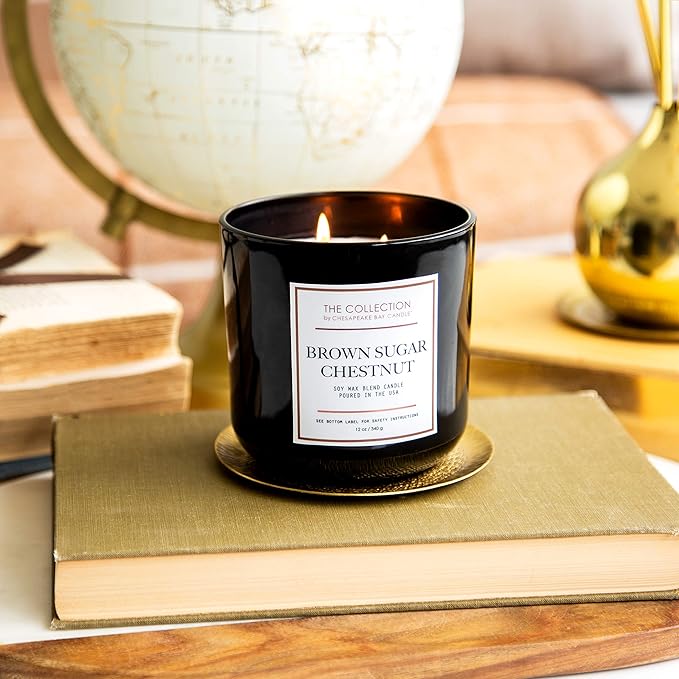 Chesapeake Bay Candle The Collection Two-Wick Scented Candle Brown Sugar Chestnut Medium Jar