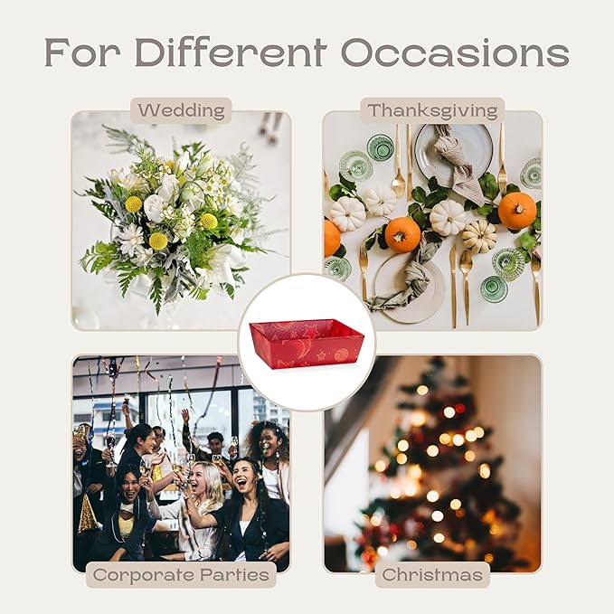 Pack of 5 Baskets for Gifts Empty Made in Italy - Gift Baskets Empty Ideal for Baby Shower, Wedding Gift Basket and Gift Basket for Any Occasion | 9" x 6.69" x 3.14" Red Universe