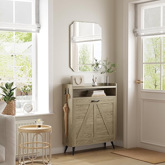 Bathroom Mirrors for Over Sink, Frameless Mirrors for Wall, 20x28 Inch Beveled Bathroom Mirror, Bathroom Vanity Mirror for Bedroom Living Room Entryway Home Decor