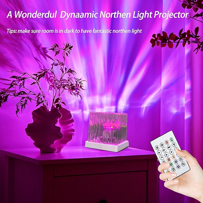 Northern Galaxy Projector with 16-Color Galaxy Sensor Light Strip and Remote Control—The Perfect Choice for Bedrooms/Kids' Rooms | Artistic Decor,Ideal for Teens,Boys,and Girls