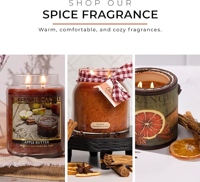 A Cheerful Giver - JM97 Orange Cinnamon Clove 22 oz. Mama Jar Candle, 22oz