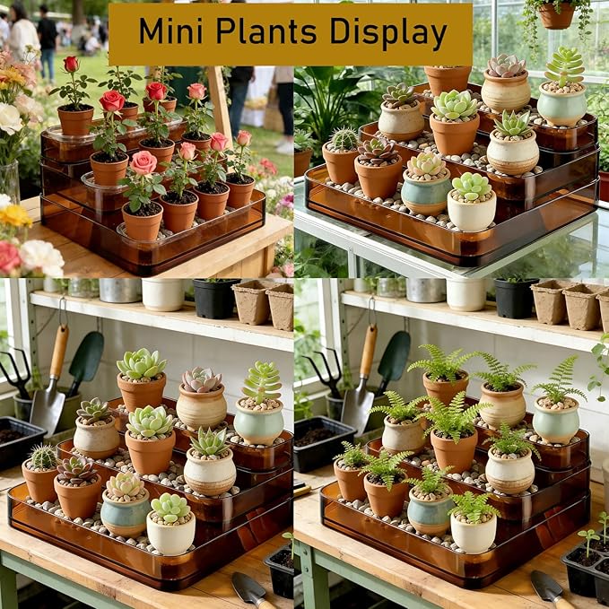 Perfume Stand Organizer - 3 Tier Fragrance Storage Shelf - Figure Lotion Skincare Display Stand Shelves, Spice Vitamins Medicine Bottles Holder, Dessert Table Sturdy Rack for Kitchen Bathroom Countertop Cabinet Vanity Makeup Cosmetics Skincare