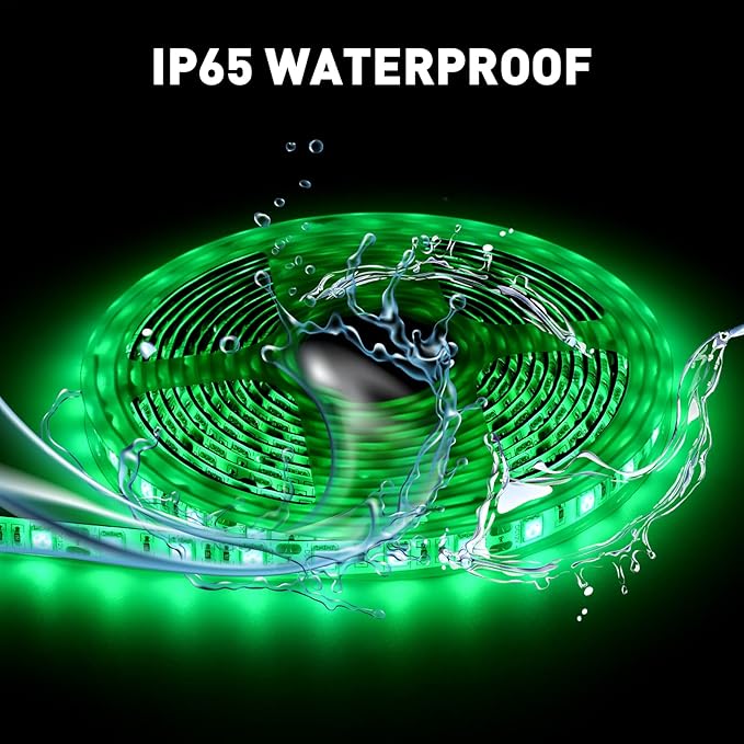 50ft LED Strip Lights for Night Fishing, Marine 12V Waterproof Interior Deck Lights for Pontoon, Kayak, Jon, Bass, Fishing Boat (Green)