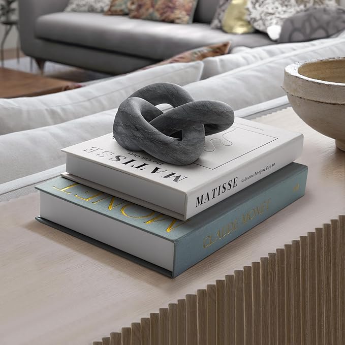 Decorative Book for Home Decor - Aesthetic Fake Books for Coffee Table Decoration - Set of 2 Linen Faux Book for Room Bookshelf Decor - Fake Books Storage Box for Photo and Keepsake