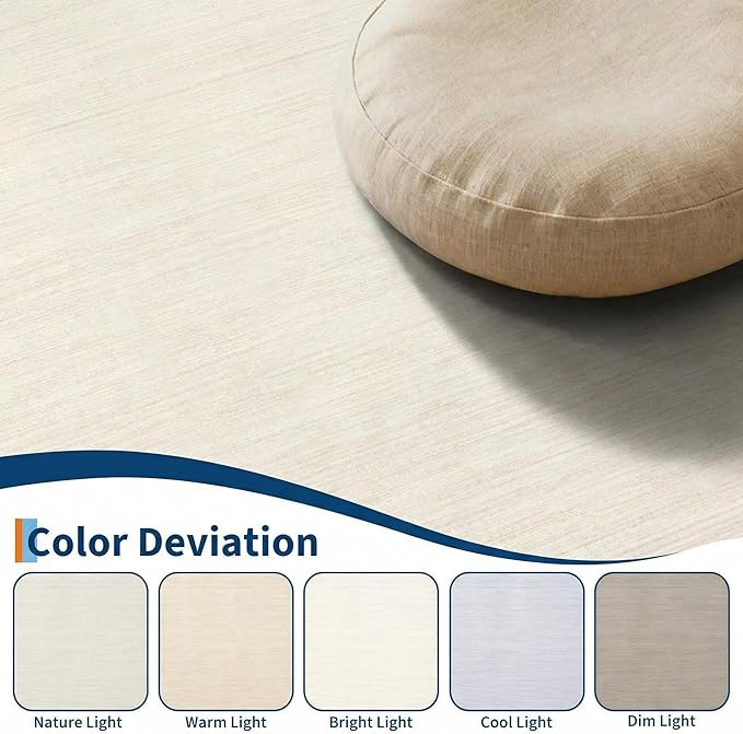 Area Rug 4x6 Washable Bedroom Rugs Non Slip Modern Solid Color Large Living Room Throw Carpet Low Pile Minimalist Kitchen Rug Plain Accent Rug Mat Classic Boho Area Rugs for Nursery Entryway, Ivory