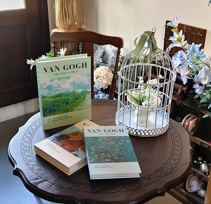 LUNETH Decorative Books for Home Decor - Set of 3 Faux Books for Coffee Table Decor, Fake Book for Decoration, Aesthetic Faux Book Storage Box for Decor, Decor Accent for Living Room Bookshelf