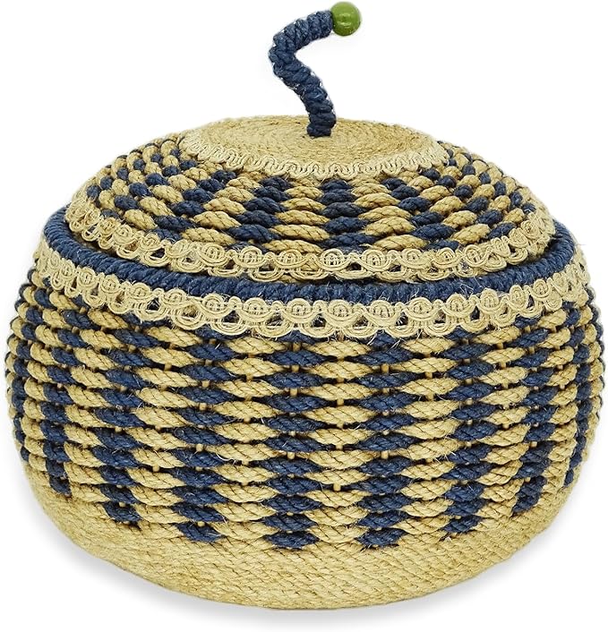 Zenpeace Wicker Basket, Suitable For Hand-Woven Basket In Bedrooms, Kitchens, Bathrooms and Living Rooms, for Organizing and Decorating Projects, Storage Clothes and Various Items, Bread and Keys