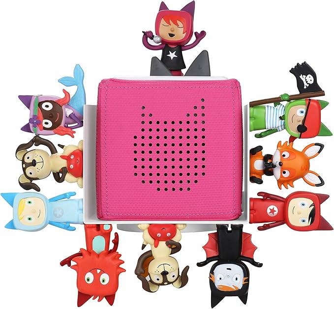 Tonies Storage Shelf for Tonies Box Organizer & Tonies Figures – Magnetic Metal Floating Shelves for 20~25 Tonies Characters ＆ Toniebox 1/2 Player, Designed for Kids' Gifts, U Shape