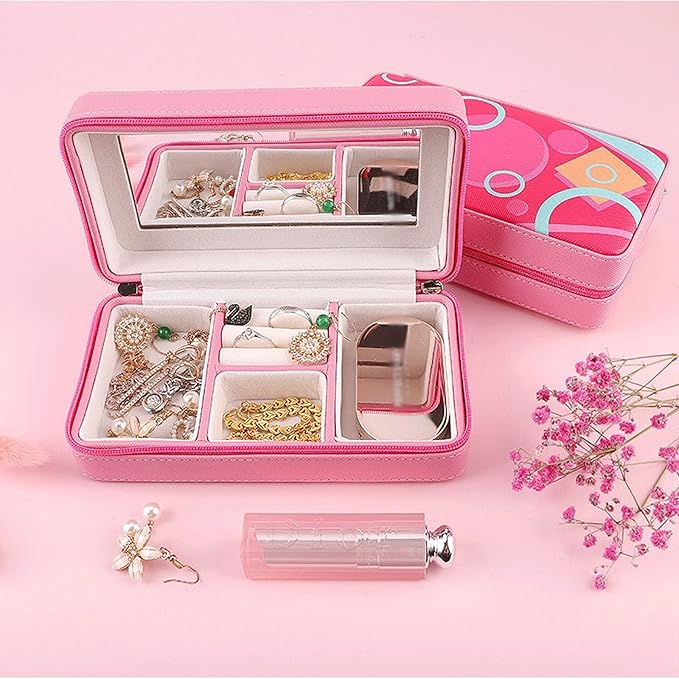 Jewellery Box Jewelry Box Logos Travel Comestic Jewelry Casket Organizer Makeup Storage Box Beauty Container Necklace Gift