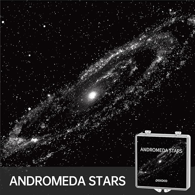 POCOCO Galaxy Projector + Moon and Stars Discs (6 Pieces)