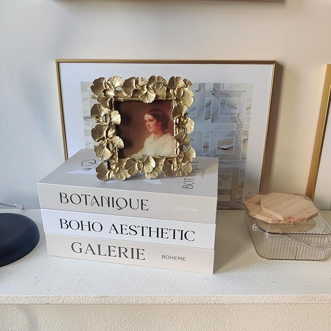 Set of 3 Decorative Books for Home Decor, Coffee Table Books Decor, Entryway or Bookshelf Decor Aesthetic, Neutral Storage Boxes
