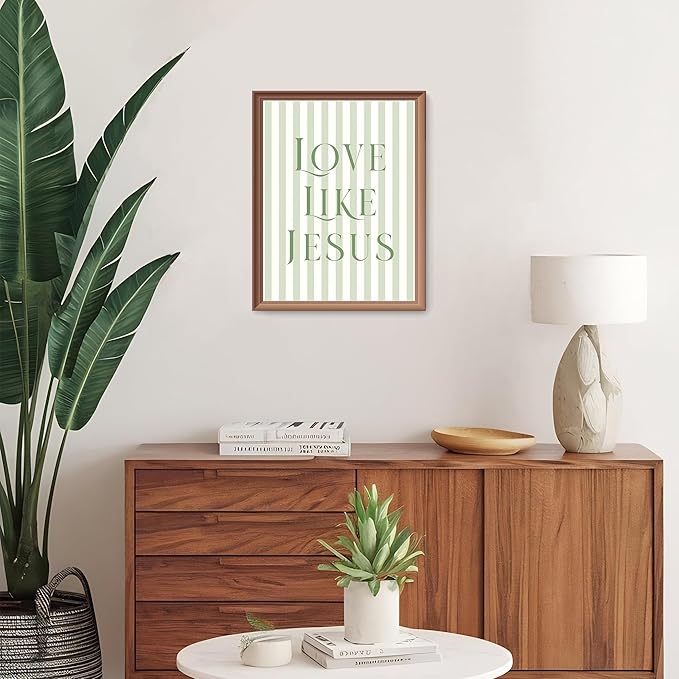 LARTSFRO Coquette Sage Green Bow Jesus Wall Art Decor Posters, Green Bow Room Bedroom Bathroom Wall Art Decor Aesthetic for Teen Girls Gifts, Inspirational Bible Verses Bow Wall Decor, 12x16 Inch Set of 4 Bow Pictures(UNFRAMED)