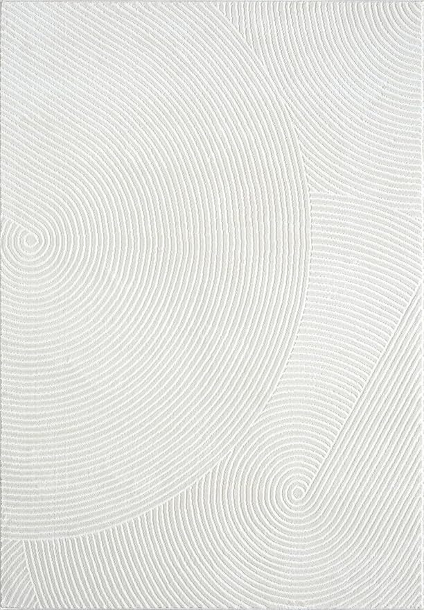 Abani Neutral Cream Area Rug 9' x 12' | White Luxury Zen Carpet | Minimalist Ivory Rugs for Bedroom, Living Room and Dining