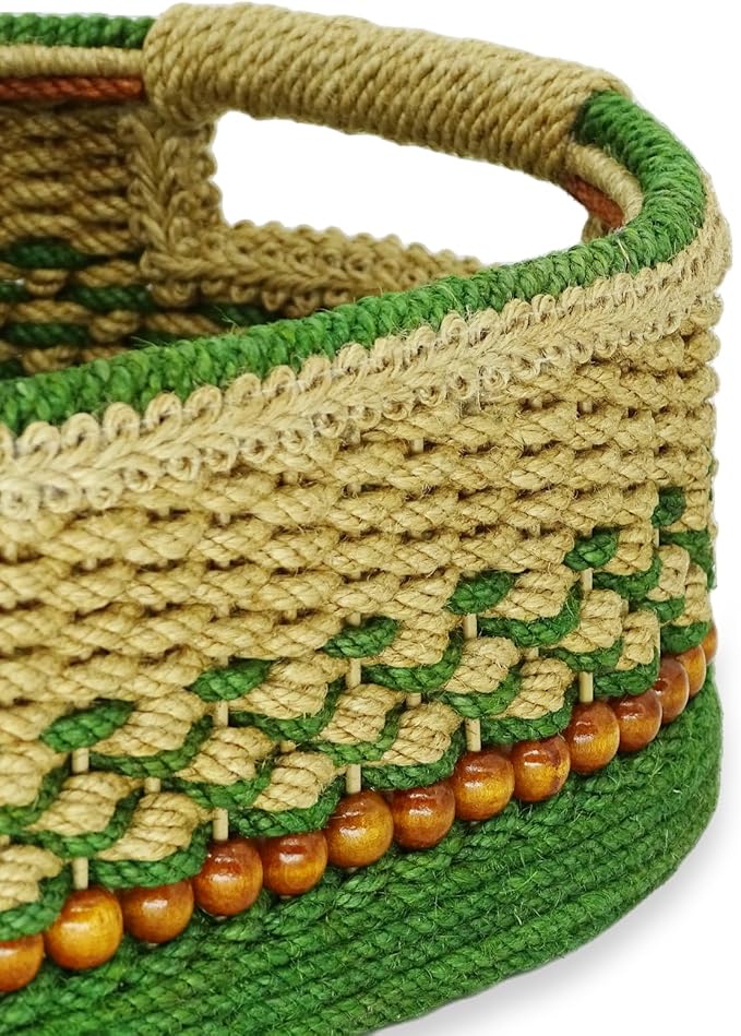 Zenpeace Wicker Large Rectangle Basket, Suitable For Hand-Woven Basket In Bedrooms, Kitchens, Bathrooms and Living Rooms, for Organizing and Decorating Projects, Storage Various Items and Keys