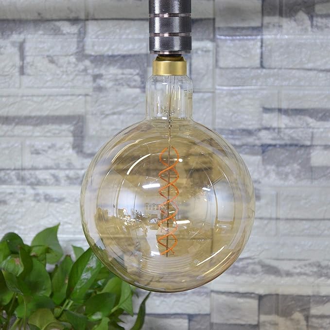 SD LUX Oversized Vintage Giant LED Light Bulb Huge Edison Bulb- Dimmable, 8W 450LM (50W Equi), G63(G200) Warm White 2200K, Medium E26 Base - Perfect for Decorative Pendant Lighting, 1 Pack(G200)