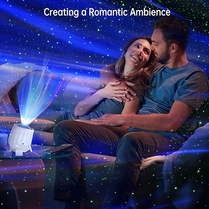 Northern Lights Projector, Aurora Star Night Light Projector for Teen Boys Girls Gifts, Star Projector with Timer/Bluetooth Speaker/White Noise, Galaxy Projector for Room Decor/Relax/Party