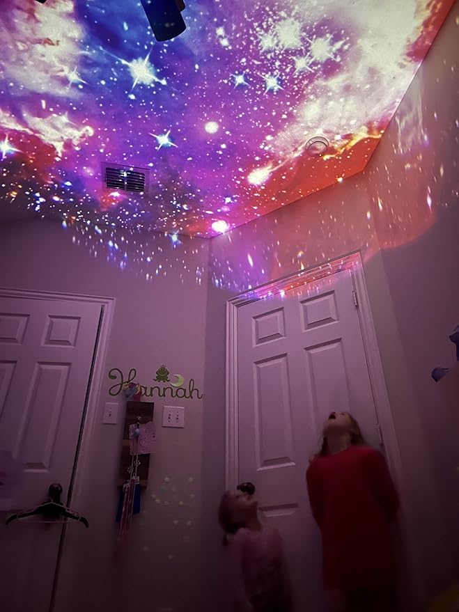 Lumi Galaxy Projector – Star Projector Galaxy Light with 12 HD Film Discs, 360° Rotating Planetarium Room Lights for Bedroom Ceiling, Night Lights for Kids, Northern Lights Projector