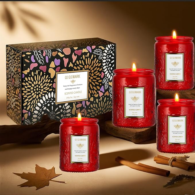 Candles Set - 6PC Scented Candles, Soy Candle, Aromatherapy Candle, Soy Wax Candle, Candle for Home, Women, Birthday, Valentine, Christmas, Anniversary Present