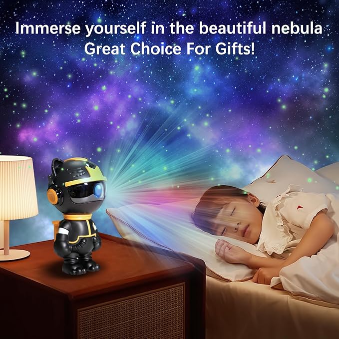 Start Projector-8 Colors Northern Light,Starry Nebula Ceiling LED Lamp, Robot Astronaut Galaxy Projetor with Remote,Galaxy Projector for Kids Room Decor Aesthetic,Star Projector for Bedroom