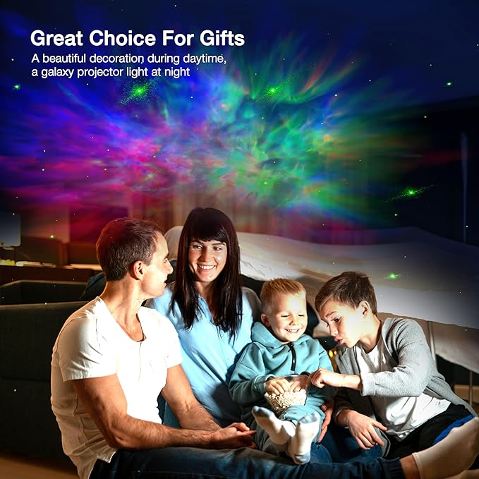 Astronaut Galaxy Projector Star Night Light with Moon Lamp, Starry Nebula Ceiling Projection with Timer, Remote Control and 360° Adjustable, Cool Gifts for Son Children Adults Teen Boys Girls