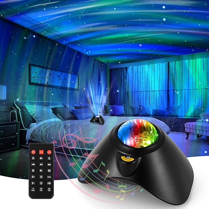 Galaxy Projector, Northern Galaxy Light Aurora, Star Projector with Timer and Remote Control, Night Lights LED for Bedroom Room Decor, Gifts for Kids, Adults, Christmas, Birthday