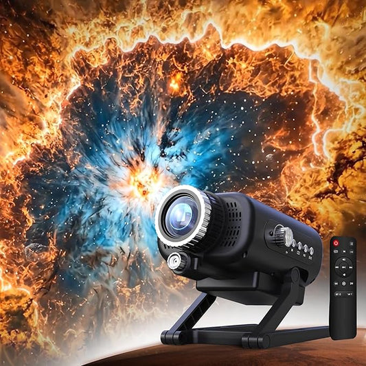 Galaxy Star Projector for Bedroom with 60 Built-in Non-Fading Scenes, HD Home Planetarium Projector, 3D Cosmic Galaxy Light for Bedroom, Twinkling Star & Meteor, Ultimate Space Gift