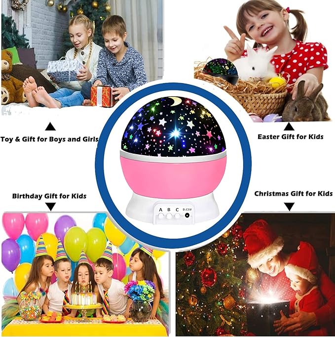 Toys for 1-10 Year Old Girls,Star Projector for Kids 2-9 Year Old Girl Gift Toy for 3-8 Year Old Girls Christmas Gift for 4-7 Year Old Boys Birthday Gift Stocking Stuffers for Kids