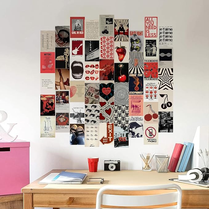 KBKBART 50Pcs Downtown Girl Posters, Downtown Girl Room Decor, Y2k Wall Art Prints for Bedroom, Coquette Wall Collage Kit for Room Aesthetic, 4"x6" Vintage Photo Collage Kit Pictures for Dorm Decor