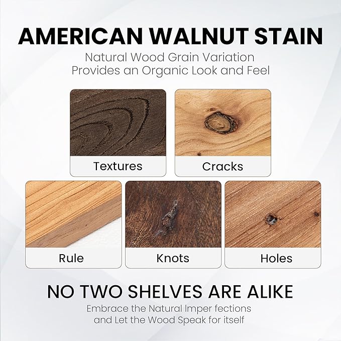 Fun Memories Floating Shelves for Wall, 72" W x 9.3" D Wood Floating Shelf with Invisible Heavy-Duty Metal Bracket, Deep Floating Shelf for Living Room Kitchen, Walnut Finish