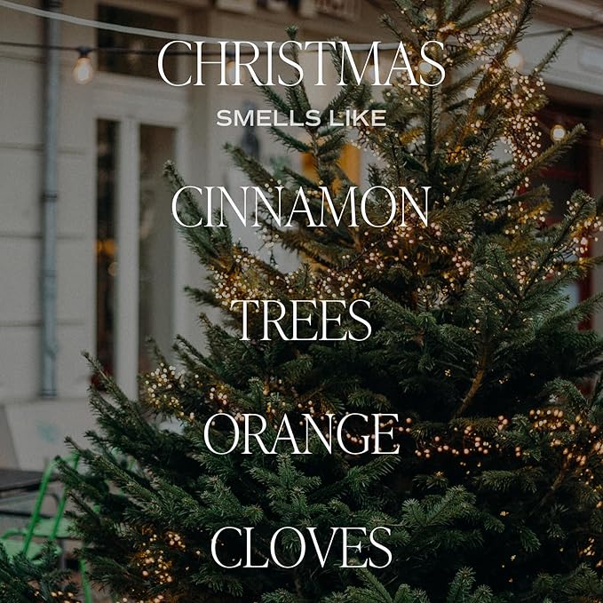 Sweet Water Decor Christmas Candle | Christmas Tree, Apple Cider, and Cinnamon, Winter Holiday Scented Soy Candles for Home | 9oz Amber Jar, 40 Hour Burn Time, Made in the USA
