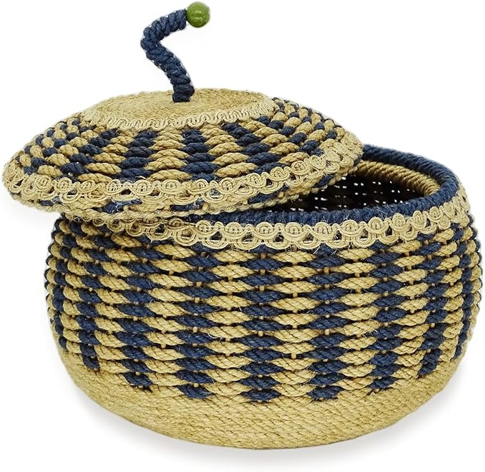 Zenpeace Wicker Basket, Suitable For Hand-Woven Basket In Bedrooms, Kitchens, Bathrooms and Living Rooms, for Organizing and Decorating Projects, Storage Clothes and Various Items, Bread and Keys