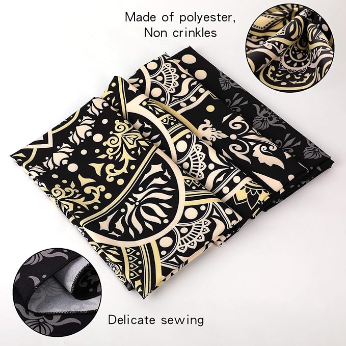 Edeesky Black Golden Mandala Tapestry Wall Hanging Psychedelic Medallion Wall Tapestry Aesthetic Indian Hippie Decor Bohemian Art Boho Home Decoration for Bedroom,Living Room,Dorm