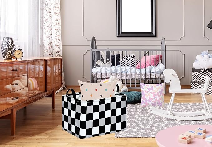 Rectangle Gift Shelf Nursery Storage Basket Laundry Hamper Storage Box and Bins for Home Clothes with Handles