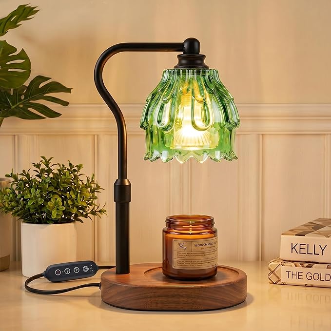 Candle Warmer Lamp with Timer and Wireless Remote Control, Dimmable Candle Warmer for Jar Candles, Height Adjustable Wax Melts Warmer, House Warming Gifts New Home Decor, Gifts for Women Mom